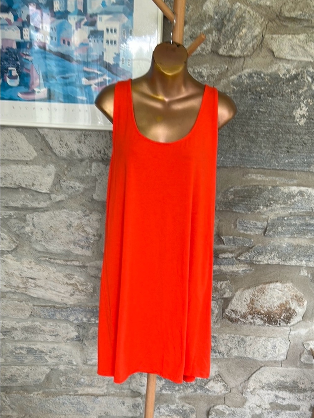 Vibrant orange dress/cover up